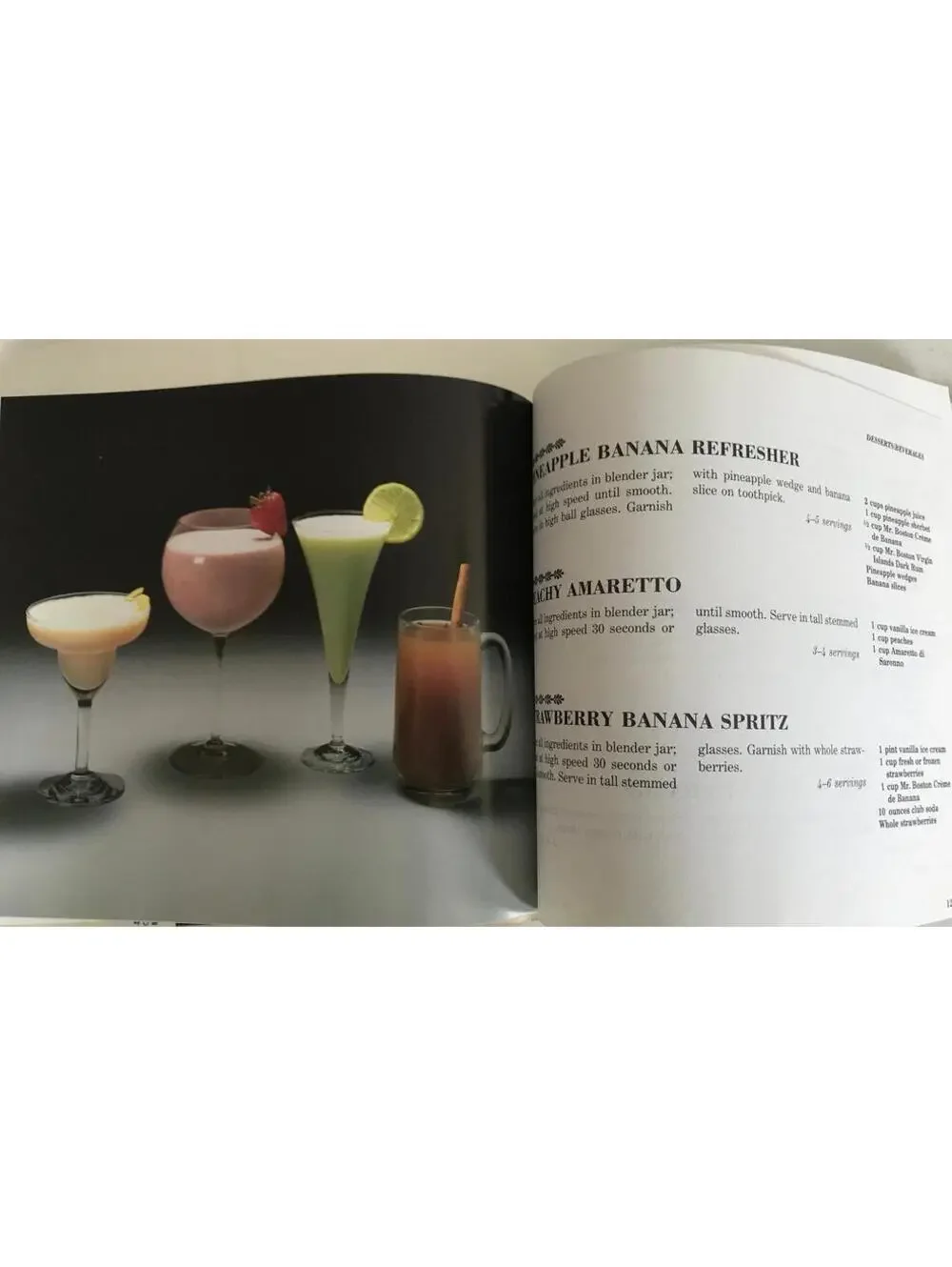Vintage 1982 Mr. Boston Cordial Cookbook: Liquor Recipes & Entertaining
